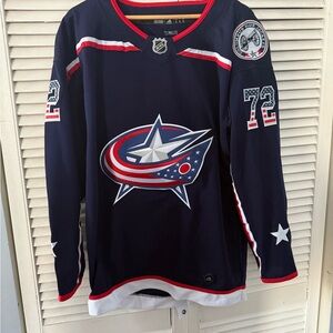 Adidas Columbus blue jackets jersey Sergei bobrovsky Navy Blue Jersey